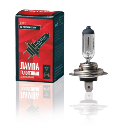 Лампа галогенная H7 24V 70W PX26D