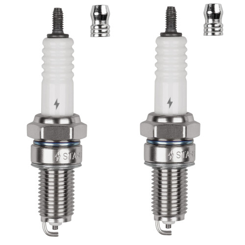Комплект свечей зажигания для мотоциклов Kawasaki (87-)/Suzuki (93-)/Yamaha (86-)/Honda (88-) ан. DPR7EA-9 (2шт)