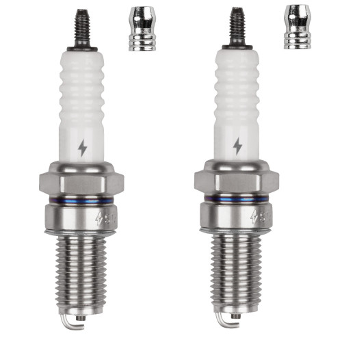 Комплект свечей зажигания для мотоциклов Kawasaki (93-)/Suzuki (91-)/Yamaha (91-)/Honda (88-) ан. DPR8EA-9 (2шт)