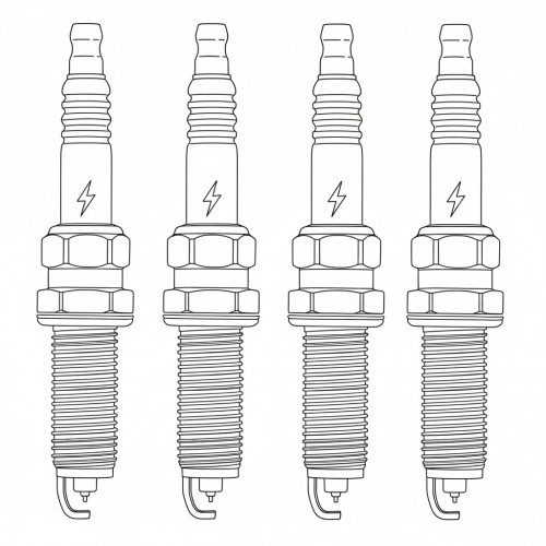 Комплект свечей зажигания для автомобилей Nissan Qashqai J11 (14-)/X-Trail T32 (14-) 2.0i Ir+Ir (4шт)