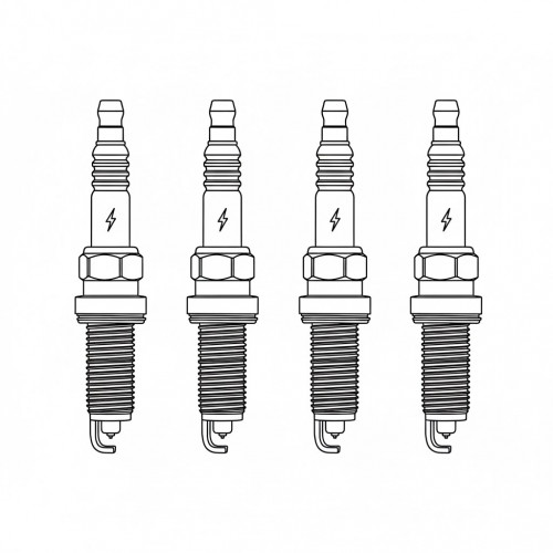 Комплект свечей зажигания для автомобилей Nissan X-Trail T31 (07-)/Renault Koleos (08-) 2.5i Ir+Ir (4шт)