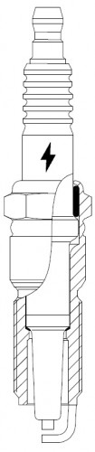 Свеча зажигания для автомобилей Dodge Caravan (95-)/Chrysler Voyager (95-) 2.4i