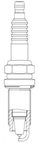 Свеча зажигания для автомобилей Москвич 3 (22-)/JAC J7 (20-) 1.5T Pt+Pt