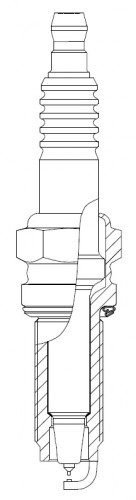 Свеча зажигания для автомобилей GAC GS8 (18-)/GS5 (19-)/GN8 (21-) 2.0T Ir+Pt