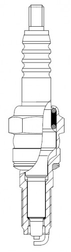 Свеча зажигания для мототехники Honda NR (92-)/RVF (94-)/VFR (89-) ан. ER9EH