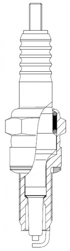 Свеча зажигания для мототехники Honda/Kawasaki/Yamaha ан. CPR7EA-9