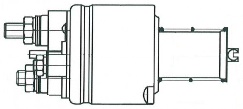 Реле втягивающее стартера для автомобилей Ford Focus II (04-)/Focus III (10-) 1.6i (тип VALEO)