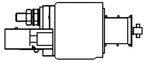 Реле втягивающее стартера для автомобилей VAG Polo Sedan (10-) 1.6i MT (тип Valeo)