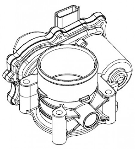 Заслонка дроссельная для автомобилей Лада Vesta (15-)/Xray (15-)/Renault Duster (10-) 1.6i [H4M]