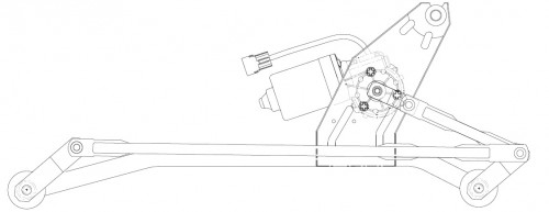 Стеклоочиститель в сборе для автомобилей Лада Largus (12-)/Renault Logan (04-)/Duster (10-)