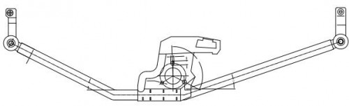 Трапеция стеклоочистилея для автомобилей VAG Transporter T4 (90-) (выпуск с 1996)