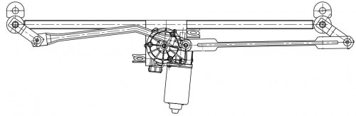 Стеклоочиститель в сборе для автомобилей MAN TGA/TGL/TGM/TGS (00-)