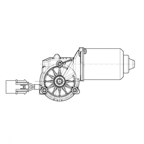Моторедуктор стеклоочистителя для автомобилей Hyundai Sonata VIII (19-) (перед.)