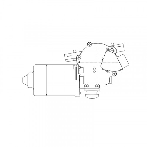 Моторедуктор стеклоочистителя для автомобилей Toyota Hilux (04-)/Fortuner (04-) (перед.)